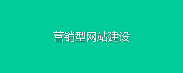 成都營銷型網(wǎng)站建設(shè)